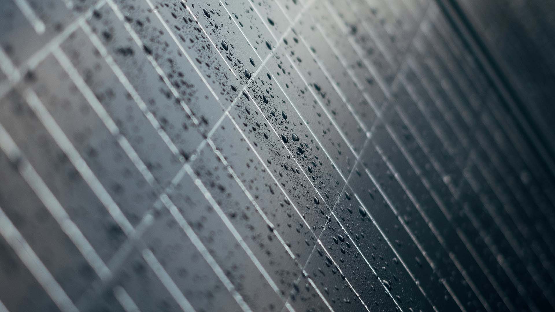 Solar Panels During the Rainy Season